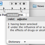 It helps to have a dictionary pop-up on the fly